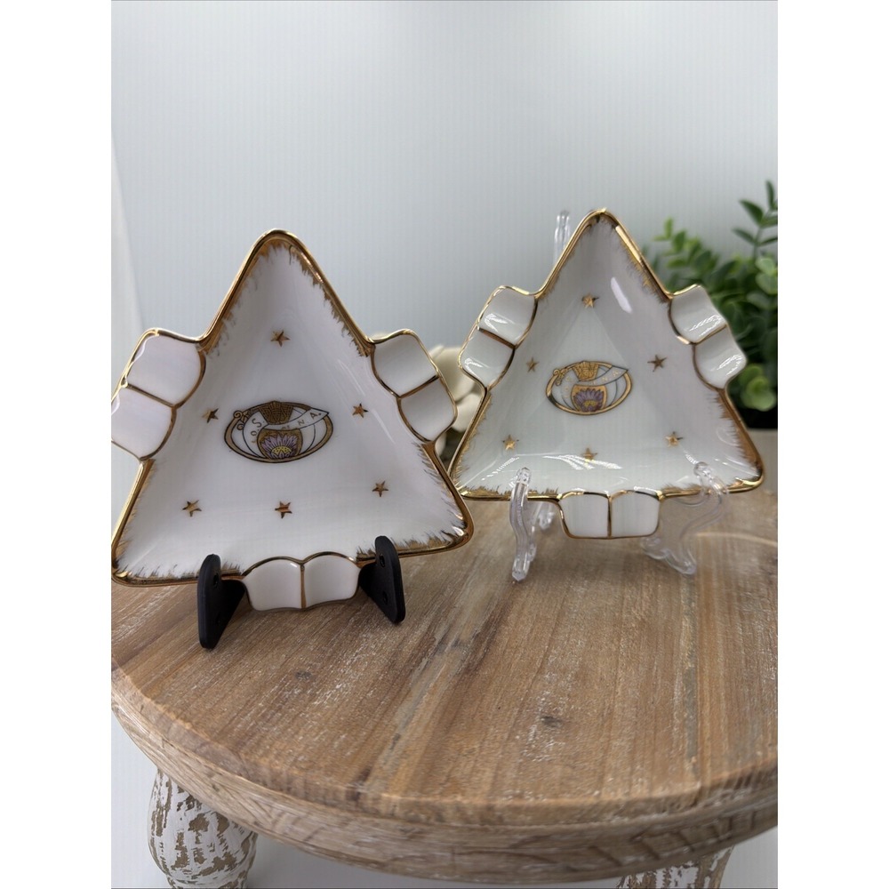 VTG NOS LADIES ORIENTAL SHRINE OF NORTH AMERICA L.O.S.N.A SHRINERS ASHTRAY X2